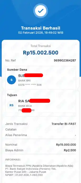 Bukti Transfer