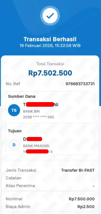 Bukti Transfer