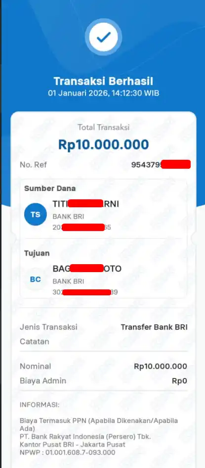 Bukti Transfer