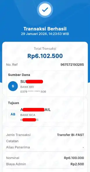 Bukti Transfer