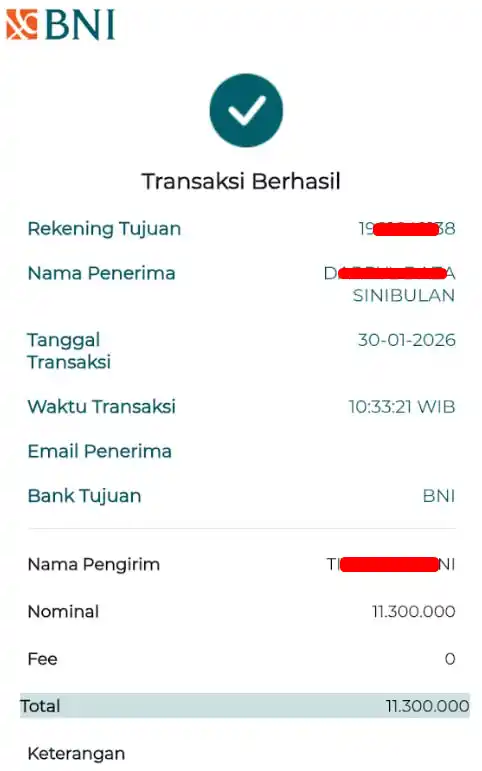 Bukti Transfer