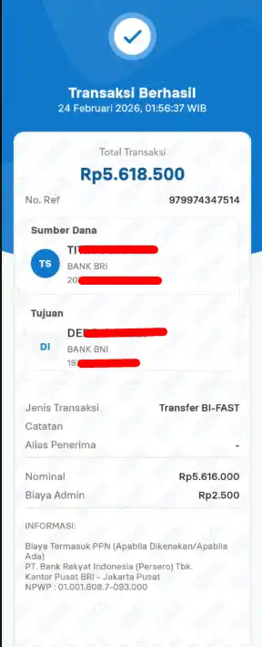 Bukti Transfer