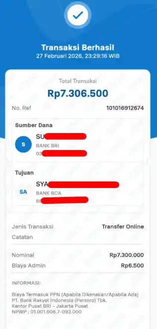 Bukti Transfer