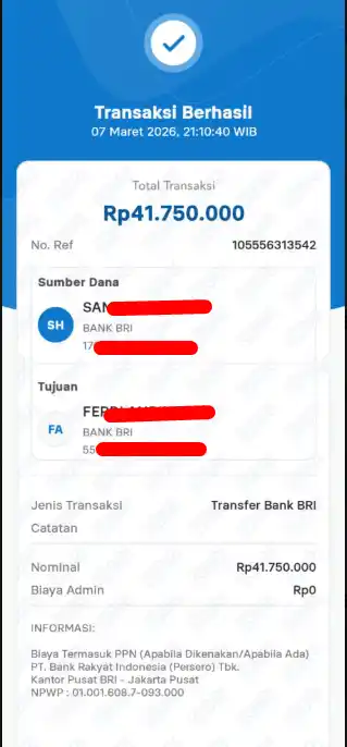 Bukti Transfer