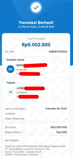 Bukti Transfer