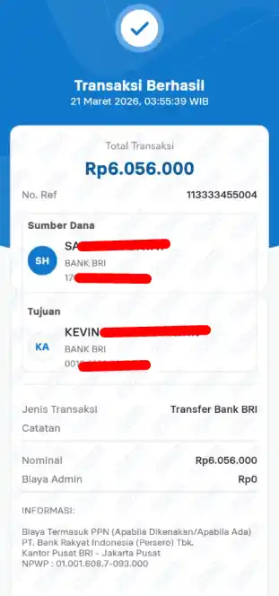 Bukti Transfer
