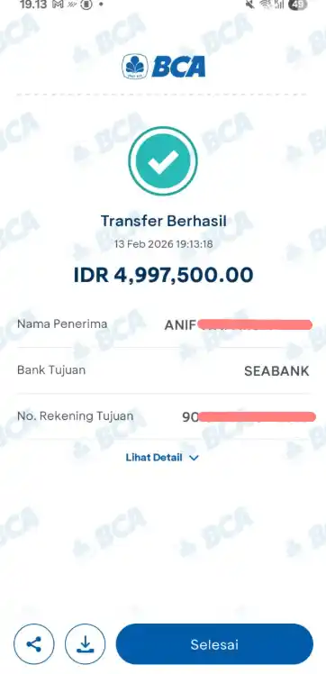 Bukti Transfer