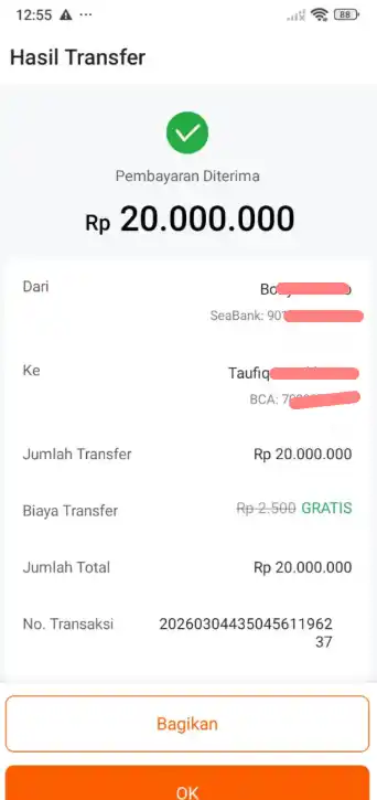 Bukti Transfer