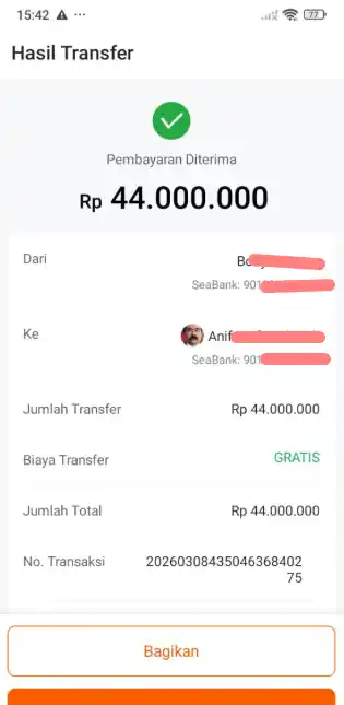 Bukti Transfer