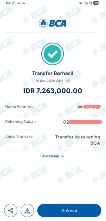 Bukti Transfer