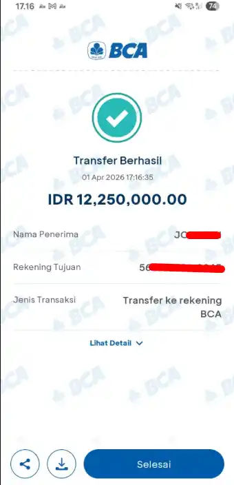 Bukti Transfer