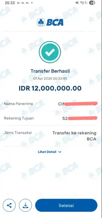 Bukti Transfer
