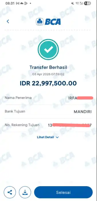 Bukti Transfer