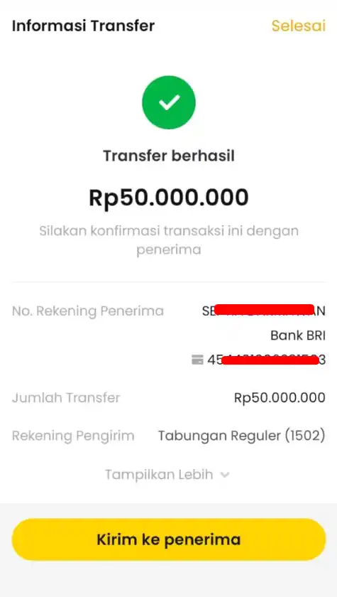 Bukti Transfer