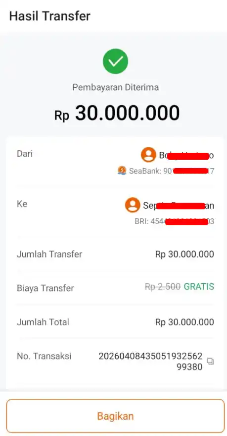 Bukti Transfer