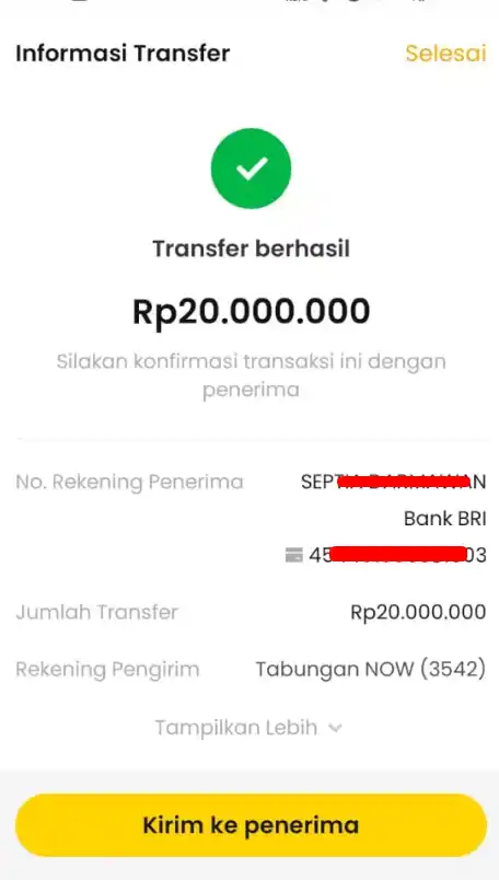 Bukti Transfer