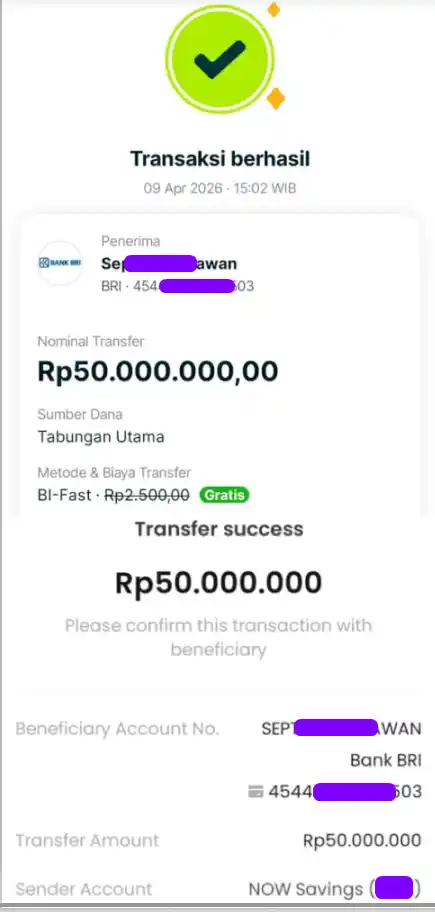 Bukti Transfer