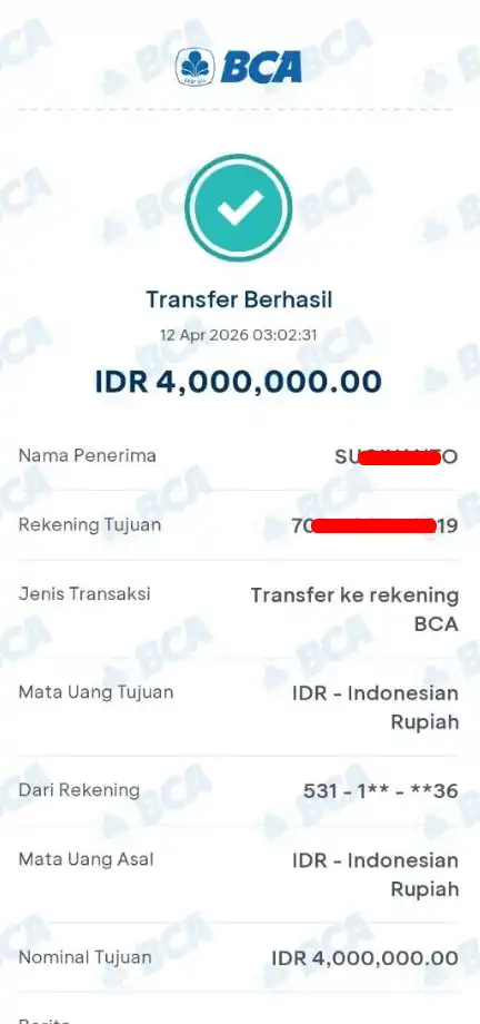 Bukti Transfer
