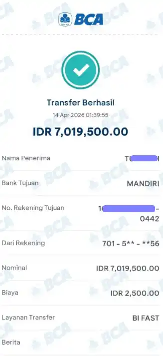 Bukti Transfer