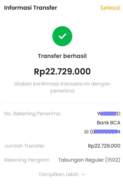 Bukti Transfer
