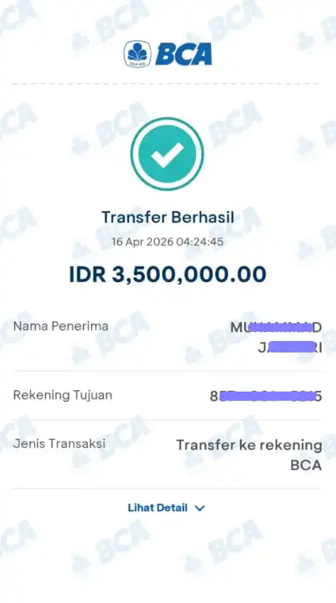 Bukti Transfer