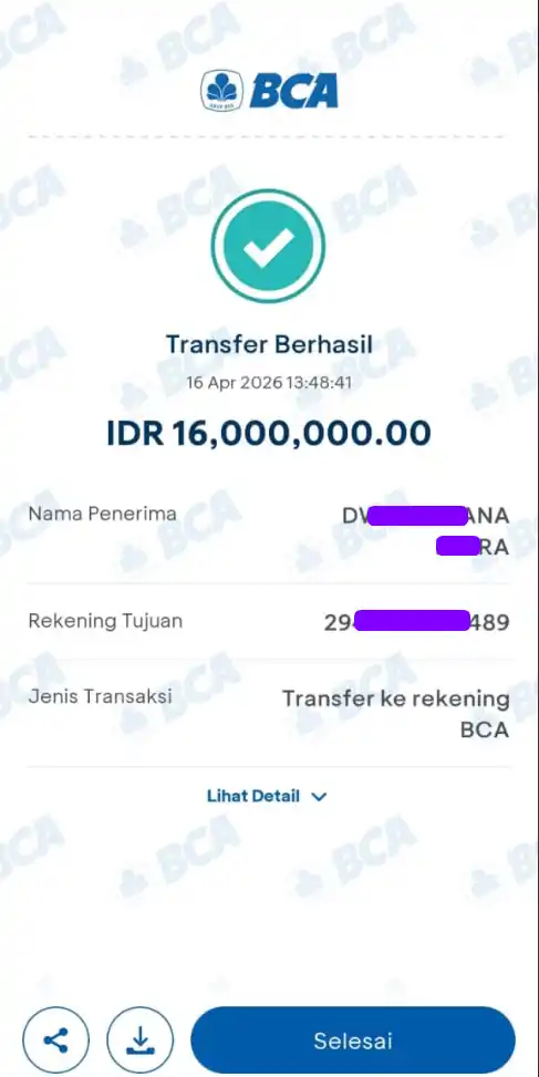 Bukti Transfer