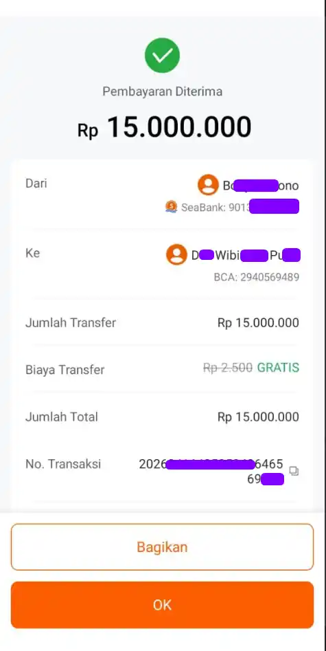 Bukti Transfer
