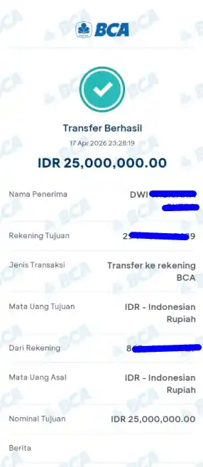 Bukti Transfer