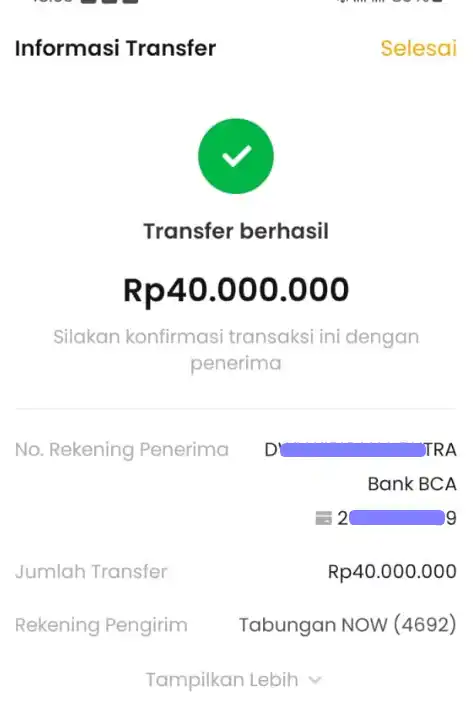 Bukti Transfer