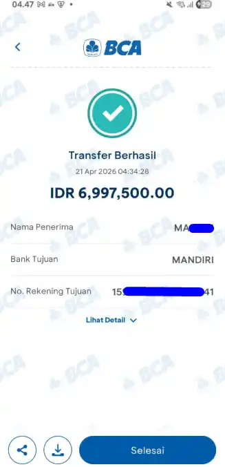 Bukti Transfer