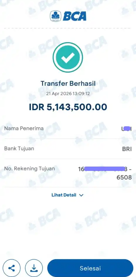 Bukti Transfer