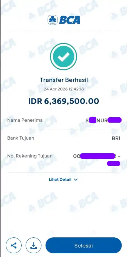 Bukti Transfer