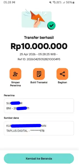 Bukti Transfer