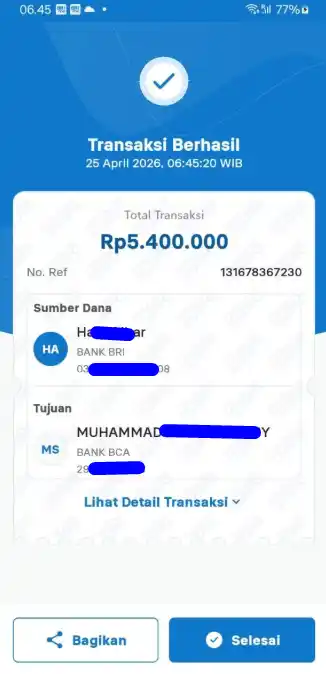 Bukti Transfer