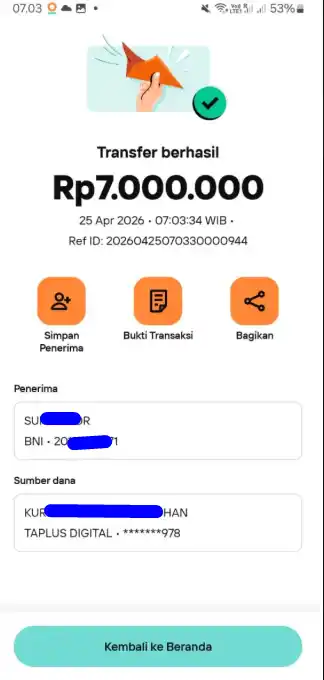 Bukti Transfer