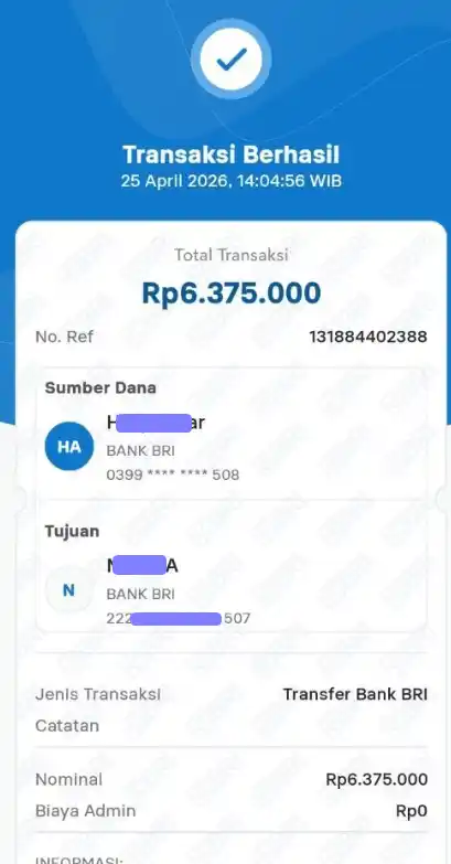 Bukti Transfer