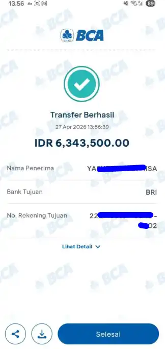 Bukti Transfer