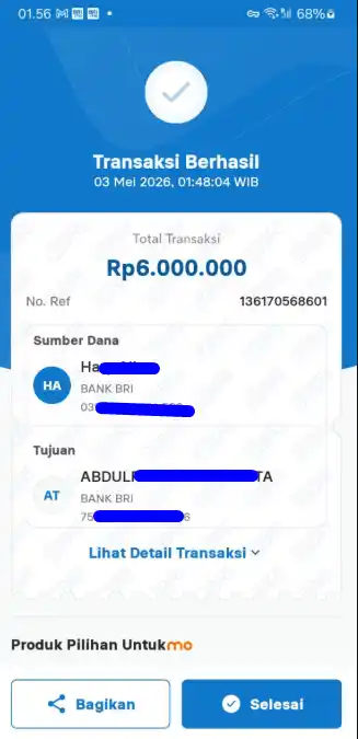 Bukti Transfer