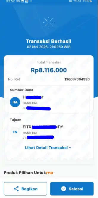 Bukti Transfer