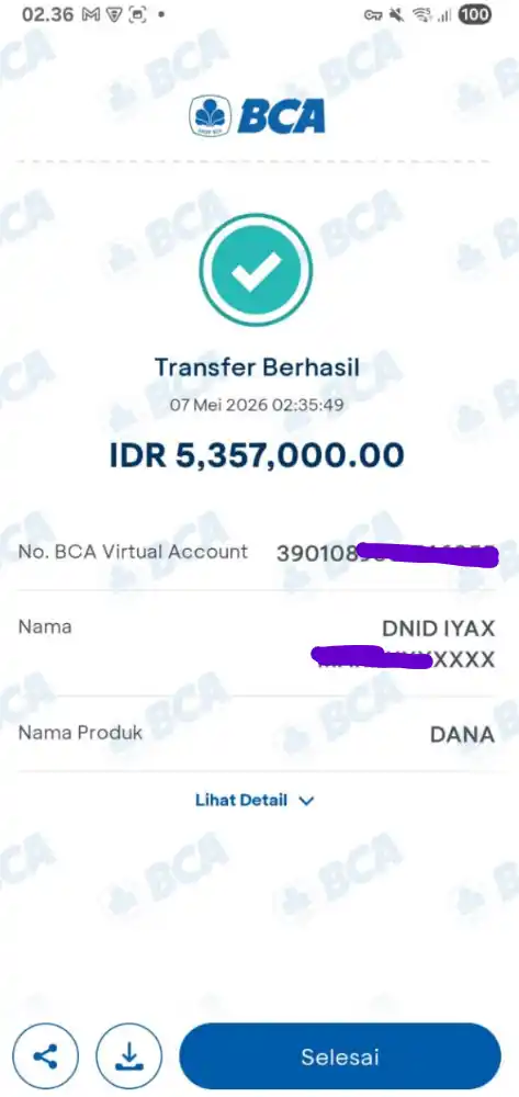 Bukti Transfer