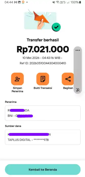 Bukti Transfer