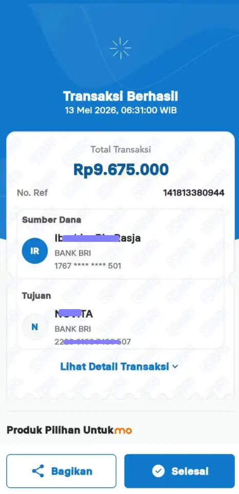 Bukti Transfer
