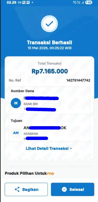 Bukti Transfer