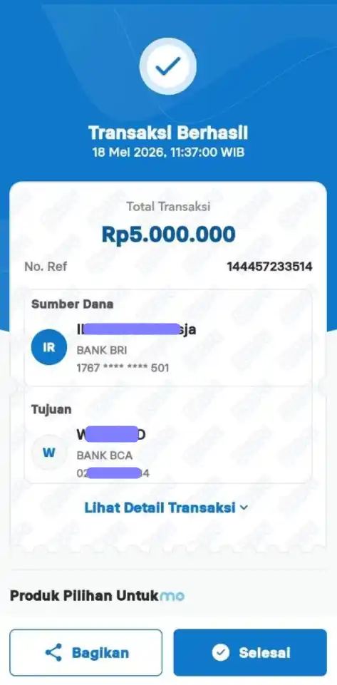 Bukti Transfer