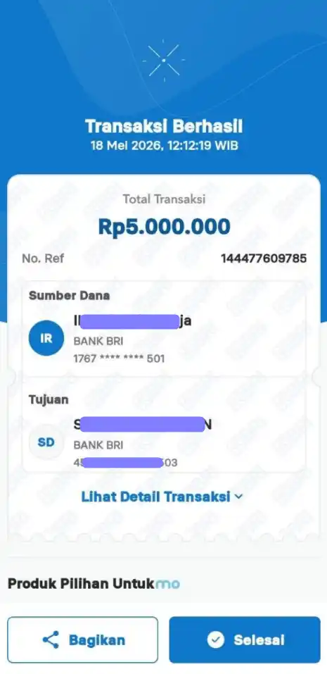 Bukti Transfer