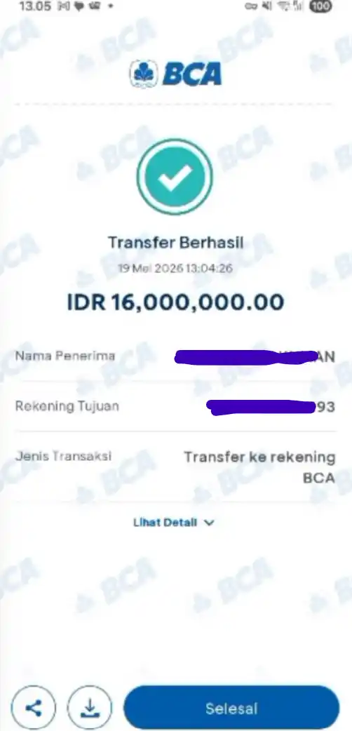 Bukti Transfer