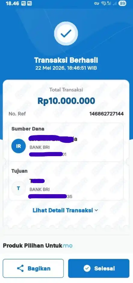 Bukti Transfer
