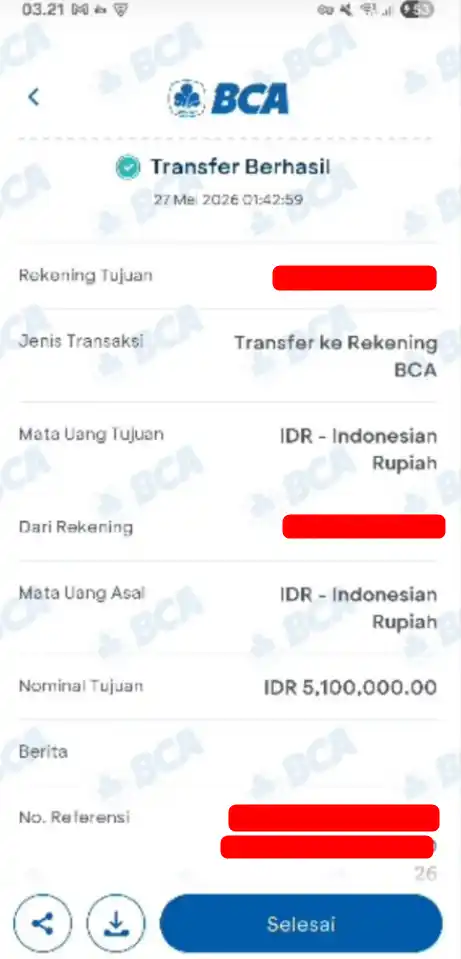 Bukti Transfer