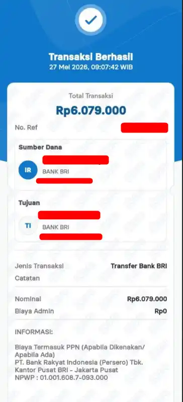 Bukti Transfer