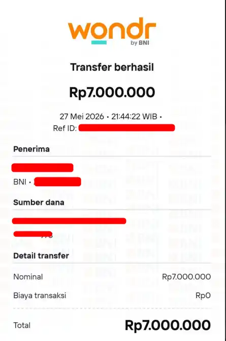 Bukti Transfer
